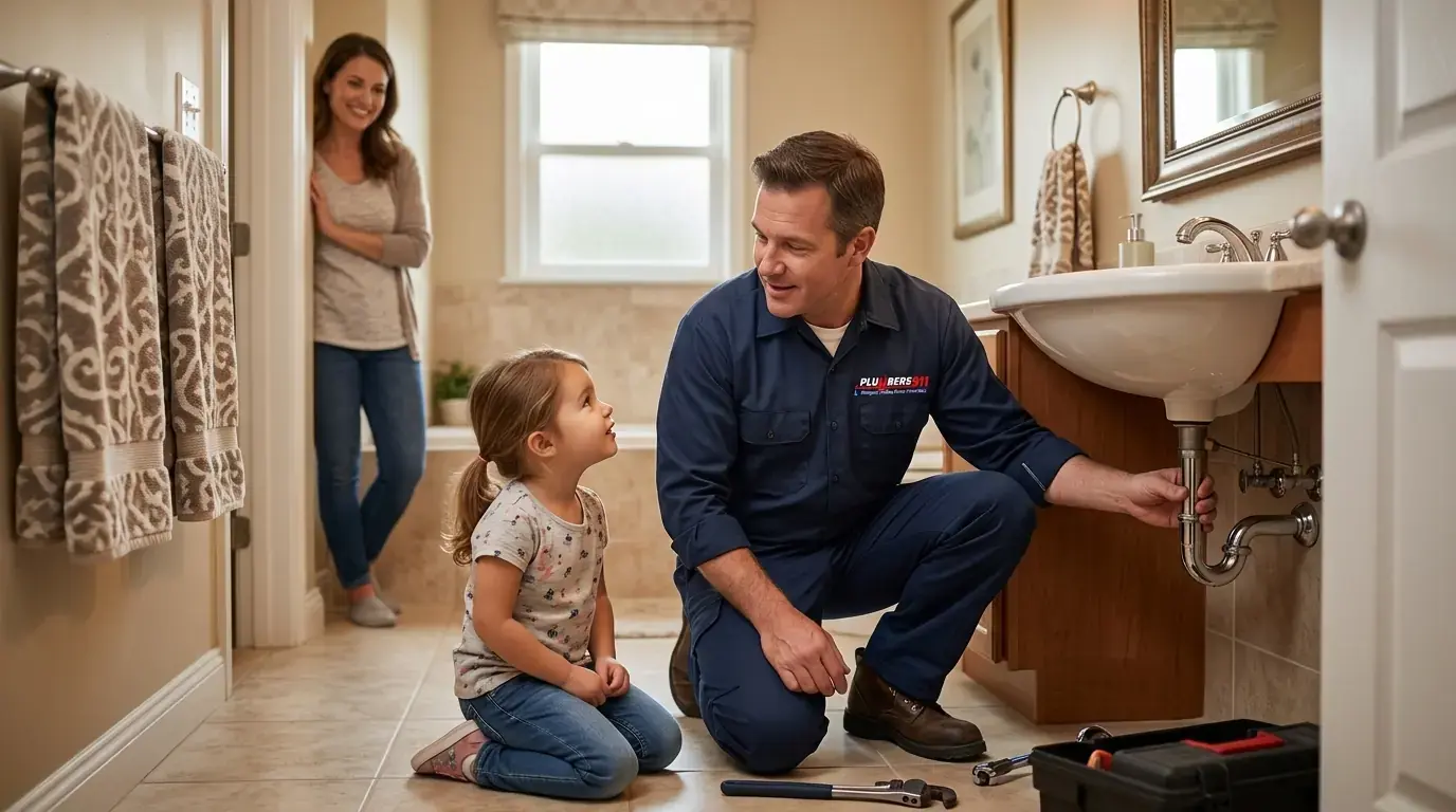 Licensed plumber at work in Worth, IL